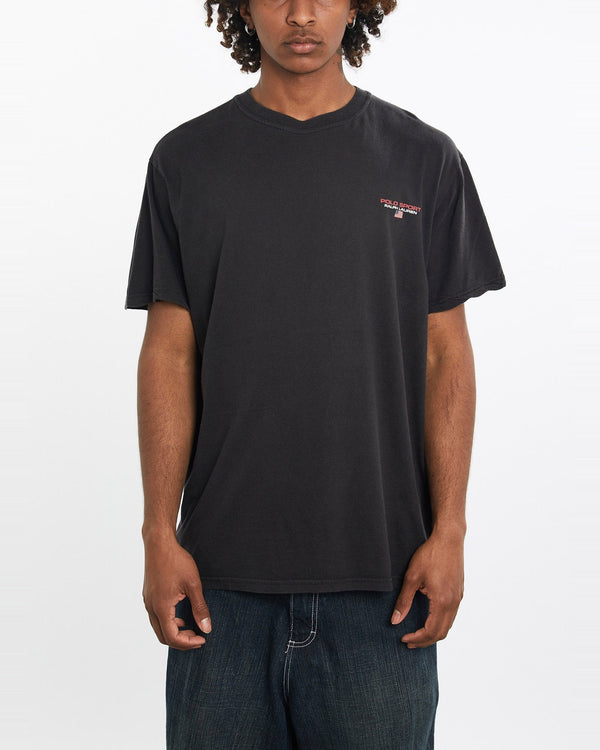 Vintage, 90s, Ralph, Lauren, Polo, Sport, Tee, The Real Deal, size large, colour Black, newtown, sydney, australia, thrift store, opshop, preloved, secondhand, sustainable, retro, antique, 70s, 80s, 90s, 2000s, 00s, fashion, clothing, streetwear, trendy, garment, style, boutique, store, shop, archive, sale, cheap, best, top, T-Shirts