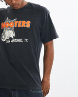Vintage, 90s, Hooters, San, Antonio, Tee, The Real Deal, size large, colour Black, newtown, sydney, australia, thrift store, opshop, preloved, secondhand, sustainable, retro, antique, 70s, 80s, 90s, 2000s, 00s, fashion, clothing, streetwear, trendy, garment, style, boutique, store, shop, archive, sale, cheap, best, top, T-Shirts