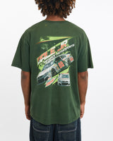 Vintage, Dale, Jr., Mountain, Dew, NASCAR, Tee, The Real Deal, size large, colour Green, newtown, sydney, australia, thrift store, opshop, preloved, secondhand, sustainable, retro, antique, 70s, 80s, 90s, 2000s, 00s, fashion, clothing, streetwear, trendy, garment, style, boutique, store, shop, archive, sale, cheap, best, top, T-Shirts