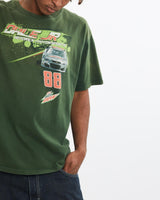 Vintage, Dale, Jr., Mountain, Dew, NASCAR, Tee, The Real Deal, size large, colour Green, newtown, sydney, australia, thrift store, opshop, preloved, secondhand, sustainable, retro, antique, 70s, 80s, 90s, 2000s, 00s, fashion, clothing, streetwear, trendy, garment, style, boutique, store, shop, archive, sale, cheap, best, top, T-Shirts