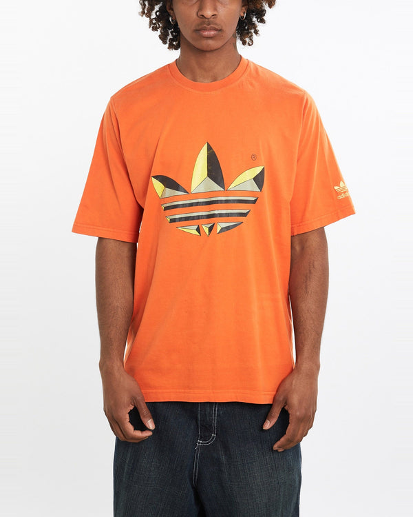 Vintage, 90s, Adidas, Tee, The Real Deal, size large, colour Orange, newtown, sydney, australia, thrift store, opshop, preloved, secondhand, sustainable, retro, antique, 70s, 80s, 90s, 2000s, 00s, fashion, clothing, streetwear, trendy, garment, style, boutique, store, shop, archive, sale, cheap, best, top, T-Shirts