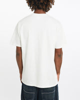 Vintage, 90s, NBA, Los, Angeles, Lakers, Tee, The Real Deal, size large, colour White, newtown, sydney, australia, thrift store, opshop, preloved, secondhand, sustainable, retro, antique, 70s, 80s, 90s, 2000s, 00s, fashion, clothing, streetwear, trendy, garment, style, boutique, store, shop, archive, sale, cheap, best, top, T-Shirts