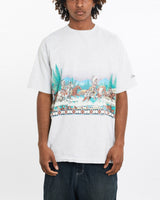 Vintage, 90s, Native, American, Tee, The Real Deal, size large, colour Grey, newtown, sydney, australia, thrift store, opshop, preloved, secondhand, sustainable, retro, antique, 70s, 80s, 90s, 2000s, 00s, fashion, clothing, streetwear, trendy, garment, style, boutique, store, shop, archive, sale, cheap, best, top, T-Shirts