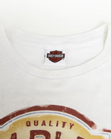 Vintage, Harley, Davidson, Tee, The Real Deal, size large, colour White, newtown, sydney, australia, thrift store, opshop, preloved, secondhand, sustainable, retro, antique, 70s, 80s, 90s, 2000s, 00s, fashion, clothing, streetwear, trendy, garment, style, boutique, store, shop, archive, sale, cheap, best, top, T-Shirts