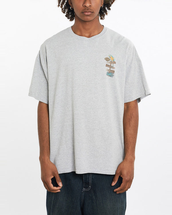 Vintage, Harley, Davidson, Grand, Cayman, Tee, The Real Deal, size large, colour Grey, newtown, sydney, australia, thrift store, opshop, preloved, secondhand, sustainable, retro, antique, 70s, 80s, 90s, 2000s, 00s, fashion, clothing, streetwear, trendy, garment, style, boutique, store, shop, archive, sale, cheap, best, top, T-Shirts