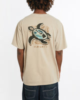 Vintage, Hawaii, Tee, The Real Deal, size large, colour Beige, newtown, sydney, australia, thrift store, opshop, preloved, secondhand, sustainable, retro, antique, 70s, 80s, 90s, 2000s, 00s, fashion, clothing, streetwear, trendy, garment, style, boutique, store, shop, archive, sale, cheap, best, top, T-Shirts