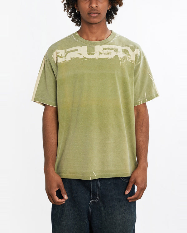 Vintage, Rusty, Tee, The Real Deal, size large, colour Green, newtown, sydney, australia, thrift store, opshop, preloved, secondhand, sustainable, retro, antique, 70s, 80s, 90s, 2000s, 00s, fashion, clothing, streetwear, trendy, garment, style, boutique, store, shop, archive, sale, cheap, best, top, T-Shirts