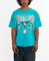 Vintage, 1993, MLB, Florida, Marlins, Tee, The Real Deal, size large, colour Blue, newtown, sydney, australia, thrift store, opshop, preloved, secondhand, sustainable, retro, antique, 70s, 80s, 90s, 2000s, 00s, fashion, clothing, streetwear, trendy, garment, style, boutique, store, shop, archive, sale, cheap, best, top, T-Shirts