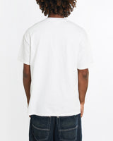 Vintage, 1992, Clinton, Gore, Tee, The Real Deal, size large, colour White, newtown, sydney, australia, thrift store, opshop, preloved, secondhand, sustainable, retro, antique, 70s, 80s, 90s, 2000s, 00s, fashion, clothing, streetwear, trendy, garment, style, boutique, store, shop, archive, sale, cheap, best, top, T-Shirts