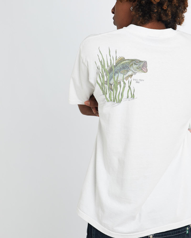 Vintage, 90s, Woolrich, Wildlife, Tee, The Real Deal, size large, colour White, newtown, sydney, australia, thrift store, opshop, preloved, secondhand, sustainable, retro, antique, 70s, 80s, 90s, 2000s, 00s, fashion, clothing, streetwear, trendy, garment, style, boutique, store, shop, archive, sale, cheap, best, top, T-Shirts