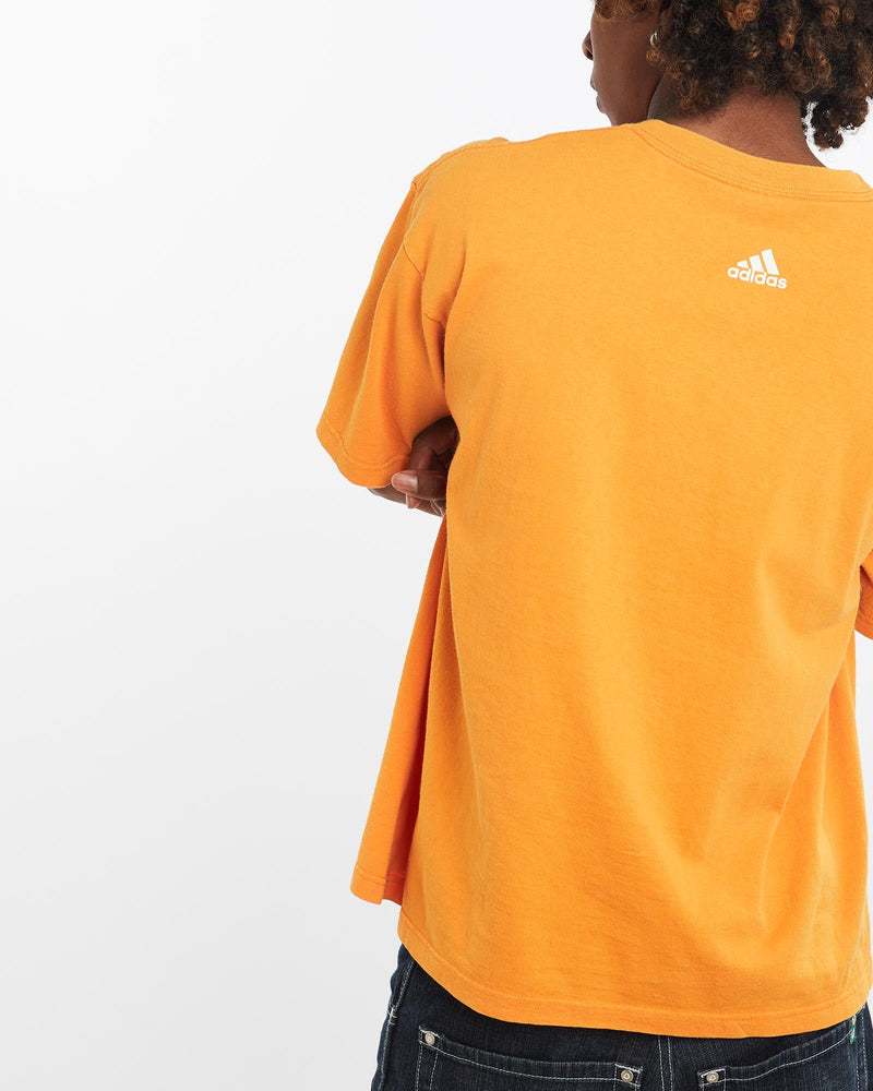 Vintage, Adidas, Tee, The Real Deal, size large, colour Orange, newtown, sydney, australia, thrift store, opshop, preloved, secondhand, sustainable, retro, antique, 70s, 80s, 90s, 2000s, 00s, fashion, clothing, streetwear, trendy, garment, style, boutique, store, shop, archive, sale, cheap, best, top, T-Shirts