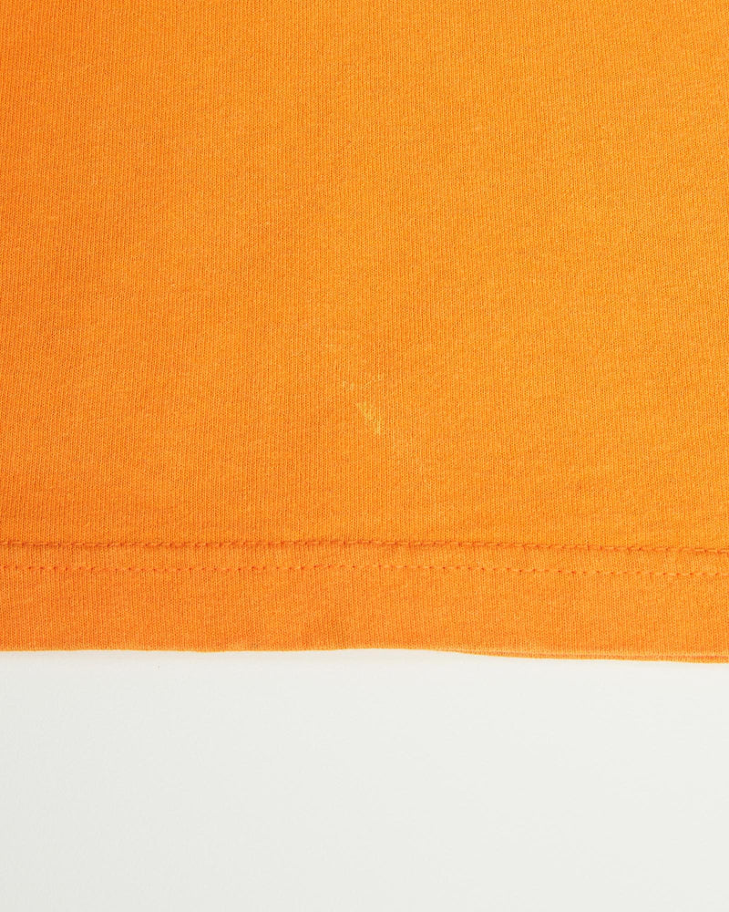 Vintage, Adidas, Tee, The Real Deal, size large, colour Orange, newtown, sydney, australia, thrift store, opshop, preloved, secondhand, sustainable, retro, antique, 70s, 80s, 90s, 2000s, 00s, fashion, clothing, streetwear, trendy, garment, style, boutique, store, shop, archive, sale, cheap, best, top, T-Shirts