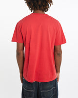 Vintage, 1991, NCAA, North, Carolina, State, University, Tee, The Real Deal, size medium, colour Red, newtown, sydney, australia, thrift store, opshop, preloved, secondhand, sustainable, retro, antique, 70s, 80s, 90s, 2000s, 00s, fashion, clothing, streetwear, trendy, garment, style, boutique, store, shop, archive, sale, cheap, best, top, T-Shirts