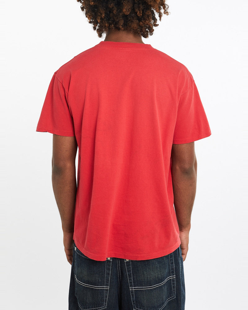 Vintage, 1991, NCAA, North, Carolina, State, University, Tee, The Real Deal, size medium, colour Red, newtown, sydney, australia, thrift store, opshop, preloved, secondhand, sustainable, retro, antique, 70s, 80s, 90s, 2000s, 00s, fashion, clothing, streetwear, trendy, garment, style, boutique, store, shop, archive, sale, cheap, best, top, T-Shirts