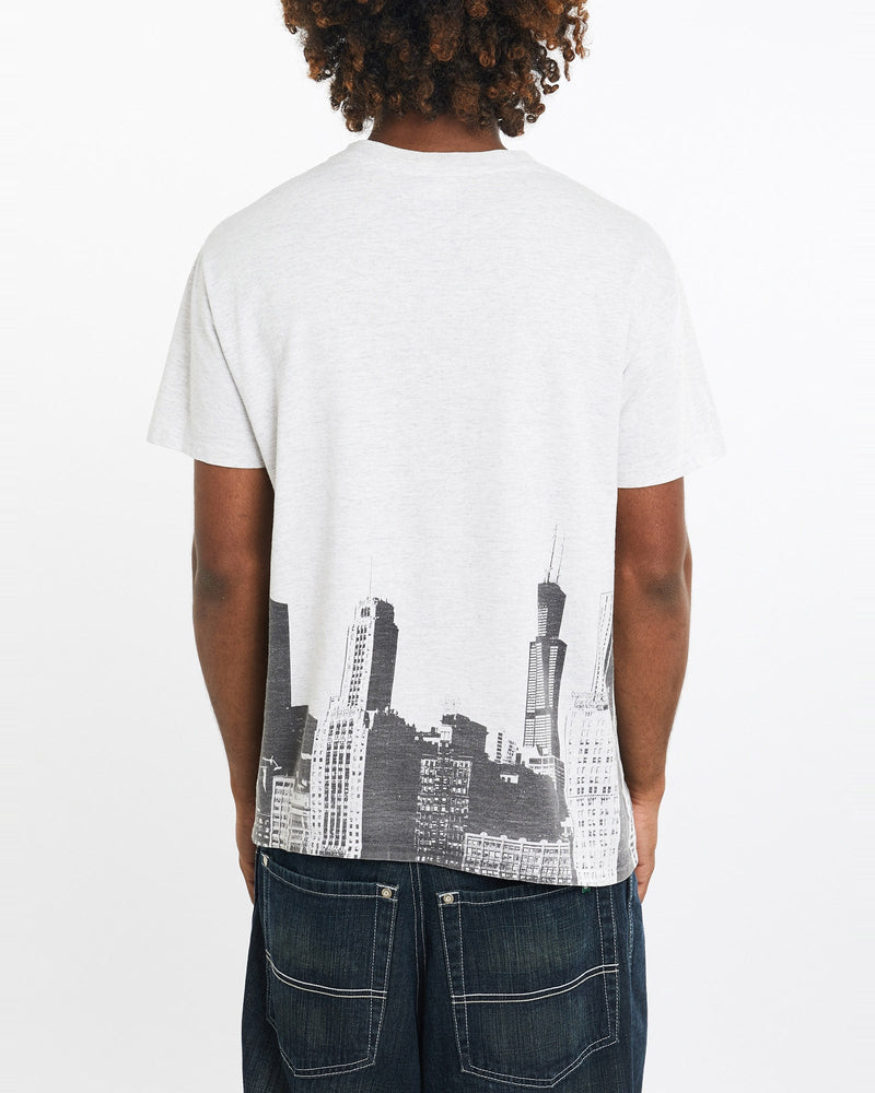 Vintage, 90s, MLB, Chicago, White, Sox, Tee, The Real Deal, size medium, colour Grey, newtown, sydney, australia, thrift store, opshop, preloved, secondhand, sustainable, retro, antique, 70s, 80s, 90s, 2000s, 00s, fashion, clothing, streetwear, trendy, garment, style, boutique, store, shop, archive, sale, cheap, best, top, T-Shirts