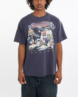 Vintage, 90s, Alaska, Tee, The Real Deal, size large, colour Navy, newtown, sydney, australia, thrift store, opshop, preloved, secondhand, sustainable, retro, antique, 70s, 80s, 90s, 2000s, 00s, fashion, clothing, streetwear, trendy, garment, style, boutique, store, shop, archive, sale, cheap, best, top, T-Shirts