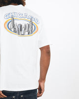 Vintage, VISA, Chicago', Tee, The Real Deal, size large, colour White, newtown, sydney, australia, thrift store, opshop, preloved, secondhand, sustainable, retro, antique, 70s, 80s, 90s, 2000s, 00s, fashion, clothing, streetwear, trendy, garment, style, boutique, store, shop, archive, sale, cheap, best, top, T-Shirts