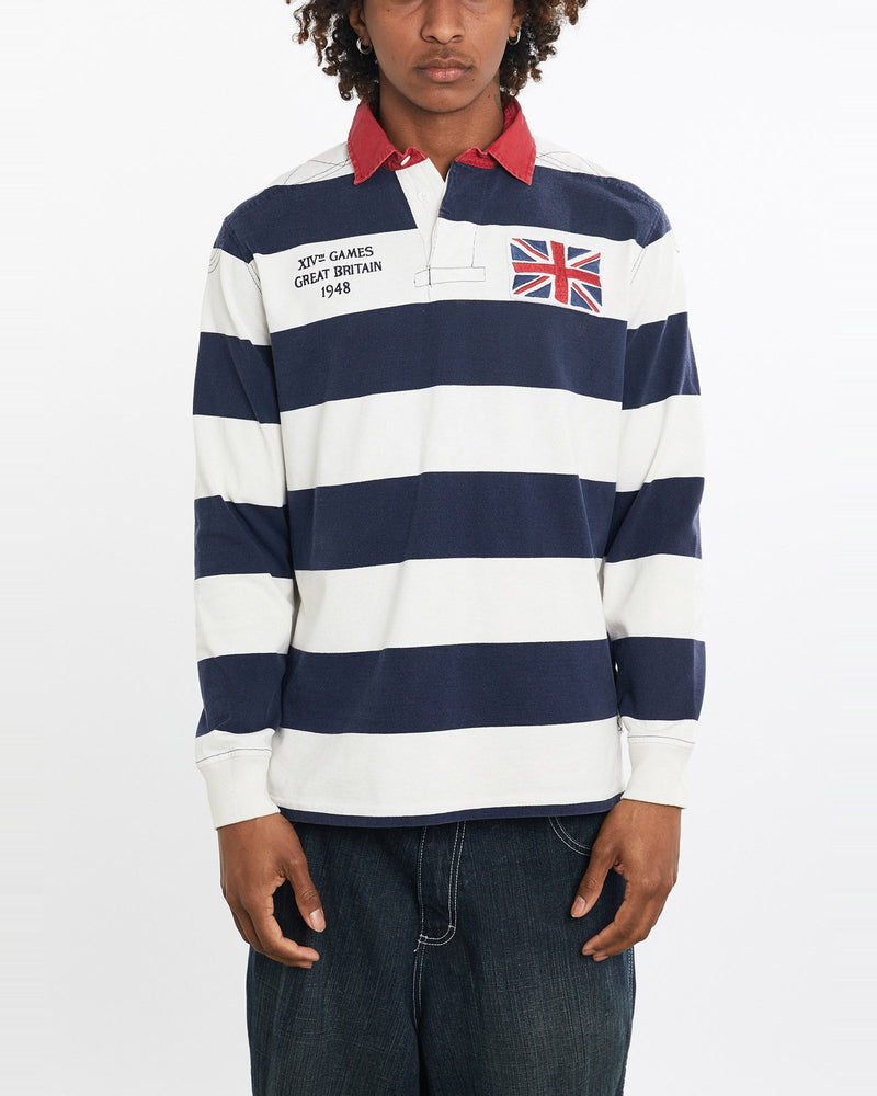 Vintage, 90s, Polo, Ralph, Lauren, Rugby, Shirt, The Real Deal, size large, colour Multicolour, newtown, sydney, australia, thrift store, opshop, preloved, secondhand, sustainable, retro, antique, 70s, 80s, 90s, 2000s, 00s, fashion, clothing, streetwear, trendy, garment, style, boutique, store, shop, archive, sale, cheap, best, top, Shirts