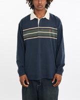 Vintage, 90s, Polo, Ralph, Lauren, Rugby, Shirt, The Real Deal, size large, colour Navy, newtown, sydney, australia, thrift store, opshop, preloved, secondhand, sustainable, retro, antique, 70s, 80s, 90s, 2000s, 00s, fashion, clothing, streetwear, trendy, garment, style, boutique, store, shop, archive, sale, cheap, best, top, Shirts