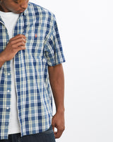 Vintage, 90s, Polo, Ralph, Lauren, Short, Sleeve, Button, Up, Shirt, The Real Deal, size large, colour Blue, newtown, sydney, australia, thrift store, opshop, preloved, secondhand, sustainable, retro, antique, 70s, 80s, 90s, 2000s, 00s, fashion, clothing, streetwear, trendy, garment, style, boutique, store, shop, archive, sale, cheap, best, top, Shirts