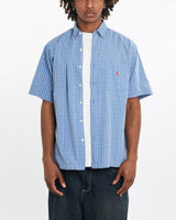 Vintage, 90s, Polo, Ralph, Lauren, Short, Sleeve, Button, Up, Shirt, The Real Deal, size large, colour Blue, newtown, sydney, australia, thrift store, opshop, preloved, secondhand, sustainable, retro, antique, 70s, 80s, 90s, 2000s, 00s, fashion, clothing, streetwear, trendy, garment, style, boutique, store, shop, archive, sale, cheap, best, top, Shirts