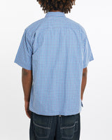 Vintage, 90s, Polo, Ralph, Lauren, Short, Sleeve, Button, Up, Shirt, The Real Deal, size large, colour Blue, newtown, sydney, australia, thrift store, opshop, preloved, secondhand, sustainable, retro, antique, 70s, 80s, 90s, 2000s, 00s, fashion, clothing, streetwear, trendy, garment, style, boutique, store, shop, archive, sale, cheap, best, top, Shirts