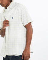 Vintage, 90s, Polo, Ralph, Lauren, Short, Sleeve, Button, Up, Shirt, The Real Deal, size large, colour White, newtown, sydney, australia, thrift store, opshop, preloved, secondhand, sustainable, retro, antique, 70s, 80s, 90s, 2000s, 00s, fashion, clothing, streetwear, trendy, garment, style, boutique, store, shop, archive, sale, cheap, best, top, Shirts