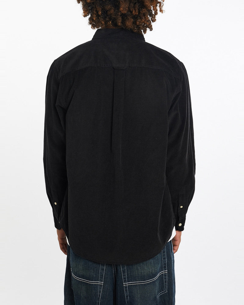 Vintage, Chaps, Ralph, Lauren, Corduroy, Button, Up, Shirt, The Real Deal, size large, colour Black, newtown, sydney, australia, thrift store, opshop, preloved, secondhand, sustainable, retro, antique, 70s, 80s, 90s, 2000s, 00s, fashion, clothing, streetwear, trendy, garment, style, boutique, store, shop, archive, sale, cheap, best, top, Shirts