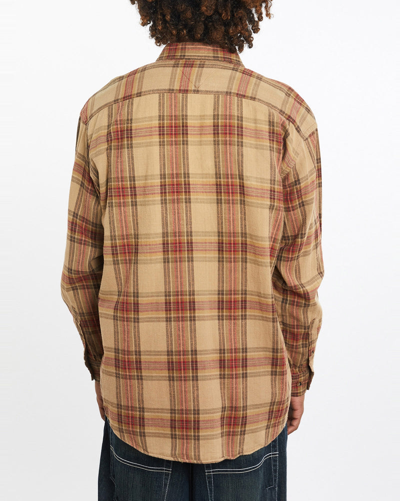 Vintage, 90s, Tommy, Hilfiger, Button, Up, Shirt, The Real Deal, size large, colour Beige, newtown, sydney, australia, thrift store, opshop, preloved, secondhand, sustainable, retro, antique, 70s, 80s, 90s, 2000s, 00s, fashion, clothing, streetwear, trendy, garment, style, boutique, store, shop, archive, sale, cheap, best, top, Shirts