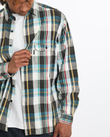 Vintage, 90s, Levi's, "Big, E", Flannelette, Button, Up, Shirt, The Real Deal, size large, colour Multicolour, newtown, sydney, australia, thrift store, opshop, preloved, secondhand, sustainable, retro, antique, 70s, 80s, 90s, 2000s, 00s, fashion, clothing, streetwear, trendy, garment, style, boutique, store, shop, archive, sale, cheap, best, top, Shirts