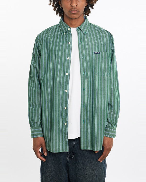 Vintage, Chaps, Button, Up, Shirt, The Real Deal, size large, colour Green, newtown, sydney, australia, thrift store, opshop, preloved, secondhand, sustainable, retro, antique, 70s, 80s, 90s, 2000s, 00s, fashion, clothing, streetwear, trendy, garment, style, boutique, store, shop, archive, sale, cheap, best, top, Shirts