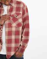 Vintage, 90s, Levi's, Flannelette, Button, Up, Shirt, The Real Deal, size large, colour Red, newtown, sydney, australia, thrift store, opshop, preloved, secondhand, sustainable, retro, antique, 70s, 80s, 90s, 2000s, 00s, fashion, clothing, streetwear, trendy, garment, style, boutique, store, shop, archive, sale, cheap, best, top, Shirts