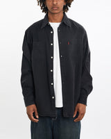 Vintage, Levi's, Denim, Button, Up, Shirt, The Real Deal, size large, colour Black, newtown, sydney, australia, thrift store, opshop, preloved, secondhand, sustainable, retro, antique, 70s, 80s, 90s, 2000s, 00s, fashion, clothing, streetwear, trendy, garment, style, boutique, store, shop, archive, sale, cheap, best, top, Shirts