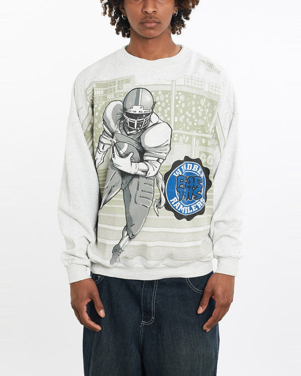 Vintage, Windber, Ramblers, All, Over, Print, Sweatshirt, The Real Deal, size large, colour White, newtown, sydney, australia, thrift store, opshop, preloved, secondhand, sustainable, retro, antique, 70s, 80s, 90s, 2000s, 00s, fashion, clothing, streetwear, trendy, garment, style, boutique, store, shop, archive, sale, cheap, best, top, Sweats and hoodies