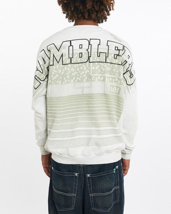 Vintage, Windber, Ramblers, All, Over, Print, Sweatshirt, The Real Deal, size large, colour White, newtown, sydney, australia, thrift store, opshop, preloved, secondhand, sustainable, retro, antique, 70s, 80s, 90s, 2000s, 00s, fashion, clothing, streetwear, trendy, garment, style, boutique, store, shop, archive, sale, cheap, best, top, Sweats and hoodies