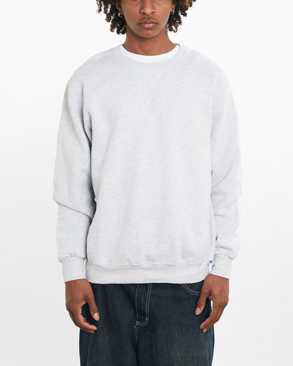 Vintage, Russell, Athletic, Sweatshirt, The Real Deal, size large, colour Grey, newtown, sydney, australia, thrift store, opshop, preloved, secondhand, sustainable, retro, antique, 70s, 80s, 90s, 2000s, 00s, fashion, clothing, streetwear, trendy, garment, style, boutique, store, shop, archive, sale, cheap, best, top, Sweats and hoodies