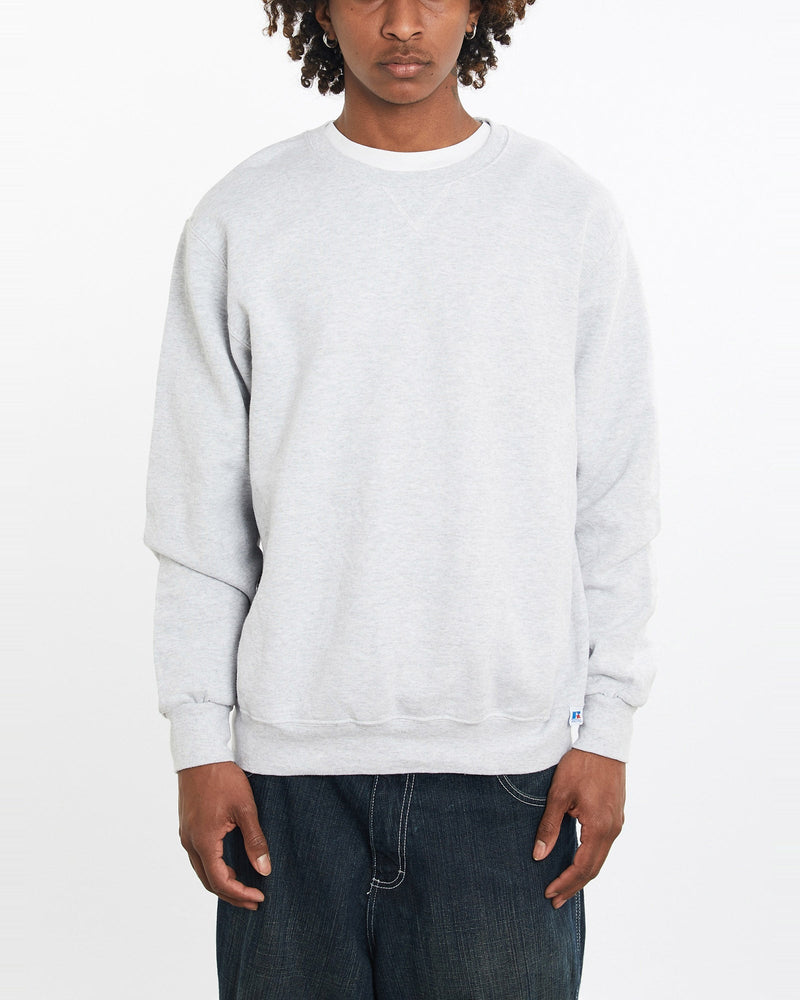 Vintage, Russell, Athletic, Sweatshirt, The Real Deal, size large, colour Grey, newtown, sydney, australia, thrift store, opshop, preloved, secondhand, sustainable, retro, antique, 70s, 80s, 90s, 2000s, 00s, fashion, clothing, streetwear, trendy, garment, style, boutique, store, shop, archive, sale, cheap, best, top, Sweats and hoodies