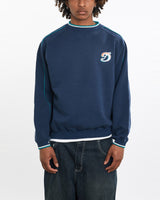 Vintage, NFL, Miami, Dolphins, Sweatshirt, The Real Deal, size large, colour Navy, newtown, sydney, australia, thrift store, opshop, preloved, secondhand, sustainable, retro, antique, 70s, 80s, 90s, 2000s, 00s, fashion, clothing, streetwear, trendy, garment, style, boutique, store, shop, archive, sale, cheap, best, top, Sweats and hoodies