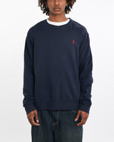 Vintage, Polo, Ralph, Lauren, Sweatshirt, The Real Deal, size large, colour Navy, newtown, sydney, australia, thrift store, opshop, preloved, secondhand, sustainable, retro, antique, 70s, 80s, 90s, 2000s, 00s, fashion, clothing, streetwear, trendy, garment, style, boutique, store, shop, archive, sale, cheap, best, top, Sweats and hoodies