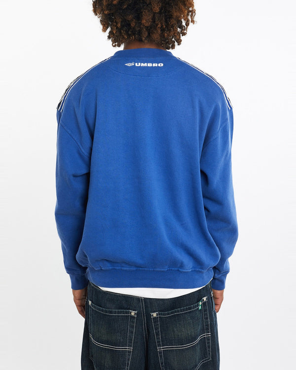 Vintage, 90s, Umbro, Sweatshirt, The Real Deal, size large, colour Blue, newtown, sydney, australia, thrift store, opshop, preloved, secondhand, sustainable, retro, antique, 70s, 80s, 90s, 2000s, 00s, fashion, clothing, streetwear, trendy, garment, style, boutique, store, shop, archive, sale, cheap, best, top, Sweats and hoodies