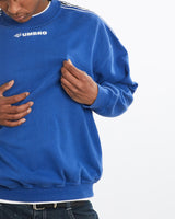 Vintage, 90s, Umbro, Sweatshirt, The Real Deal, size large, colour Blue, newtown, sydney, australia, thrift store, opshop, preloved, secondhand, sustainable, retro, antique, 70s, 80s, 90s, 2000s, 00s, fashion, clothing, streetwear, trendy, garment, style, boutique, store, shop, archive, sale, cheap, best, top, Sweats and hoodies