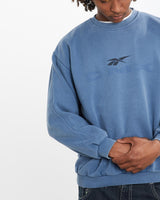 Vintage, 90s, Reebok, DMX, Sweatshirt, The Real Deal, size large, colour Blue, newtown, sydney, australia, thrift store, opshop, preloved, secondhand, sustainable, retro, antique, 70s, 80s, 90s, 2000s, 00s, fashion, clothing, streetwear, trendy, garment, style, boutique, store, shop, archive, sale, cheap, best, top, Sweats and hoodies