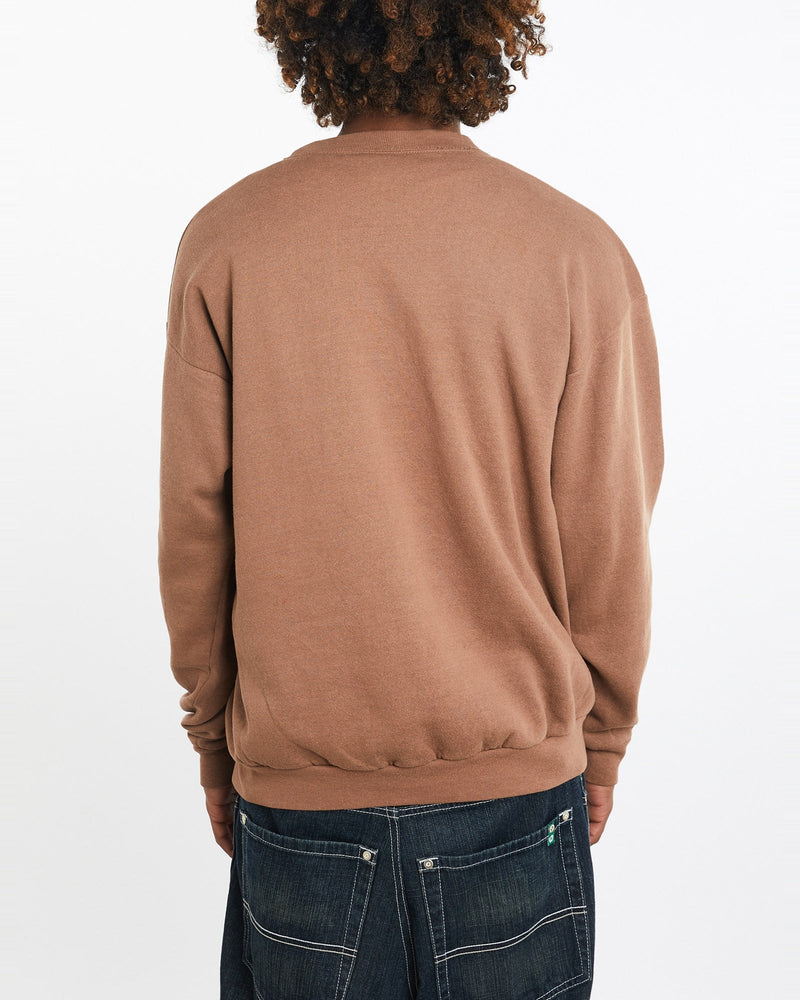 Vintage, 90s, Kitty, Cat, Sweatshirt, The Real Deal, size large, colour Brown, newtown, sydney, australia, thrift store, opshop, preloved, secondhand, sustainable, retro, antique, 70s, 80s, 90s, 2000s, 00s, fashion, clothing, streetwear, trendy, garment, style, boutique, store, shop, archive, sale, cheap, best, top, Sweats and hoodies