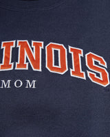 Vintage, 90s, Illinois, Mom, Sweatshirt, The Real Deal, size large, colour Navy, newtown, sydney, australia, thrift store, opshop, preloved, secondhand, sustainable, retro, antique, 70s, 80s, 90s, 2000s, 00s, fashion, clothing, streetwear, trendy, garment, style, boutique, store, shop, archive, sale, cheap, best, top, Sweats and hoodies