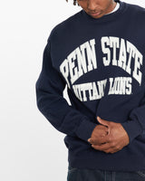 Vintage, 90s, NCAA, Penn, State, Nittany, Lions, Sweatshirt, The Real Deal, size large, colour Navy, newtown, sydney, australia, thrift store, opshop, preloved, secondhand, sustainable, retro, antique, 70s, 80s, 90s, 2000s, 00s, fashion, clothing, streetwear, trendy, garment, style, boutique, store, shop, archive, sale, cheap, best, top, Sweats and hoodies