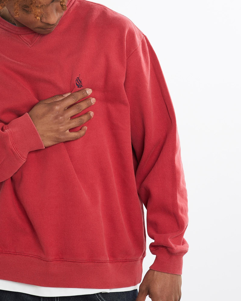 Vintage, Nautica, Sweatshirt, The Real Deal, size large, colour Red, newtown, sydney, australia, thrift store, opshop, preloved, secondhand, sustainable, retro, antique, 70s, 80s, 90s, 2000s, 00s, fashion, clothing, streetwear, trendy, garment, style, boutique, store, shop, archive, sale, cheap, best, top, Sweats and hoodies