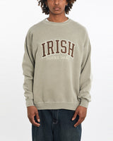 Vintage, 90s, NCAA, Notre, Dame, Fighting, Irish, Sweatshirt, The Real Deal, size large, colour Beige, newtown, sydney, australia, thrift store, opshop, preloved, secondhand, sustainable, retro, antique, 70s, 80s, 90s, 2000s, 00s, fashion, clothing, streetwear, trendy, garment, style, boutique, store, shop, archive, sale, cheap, best, top, Sweats and hoodies