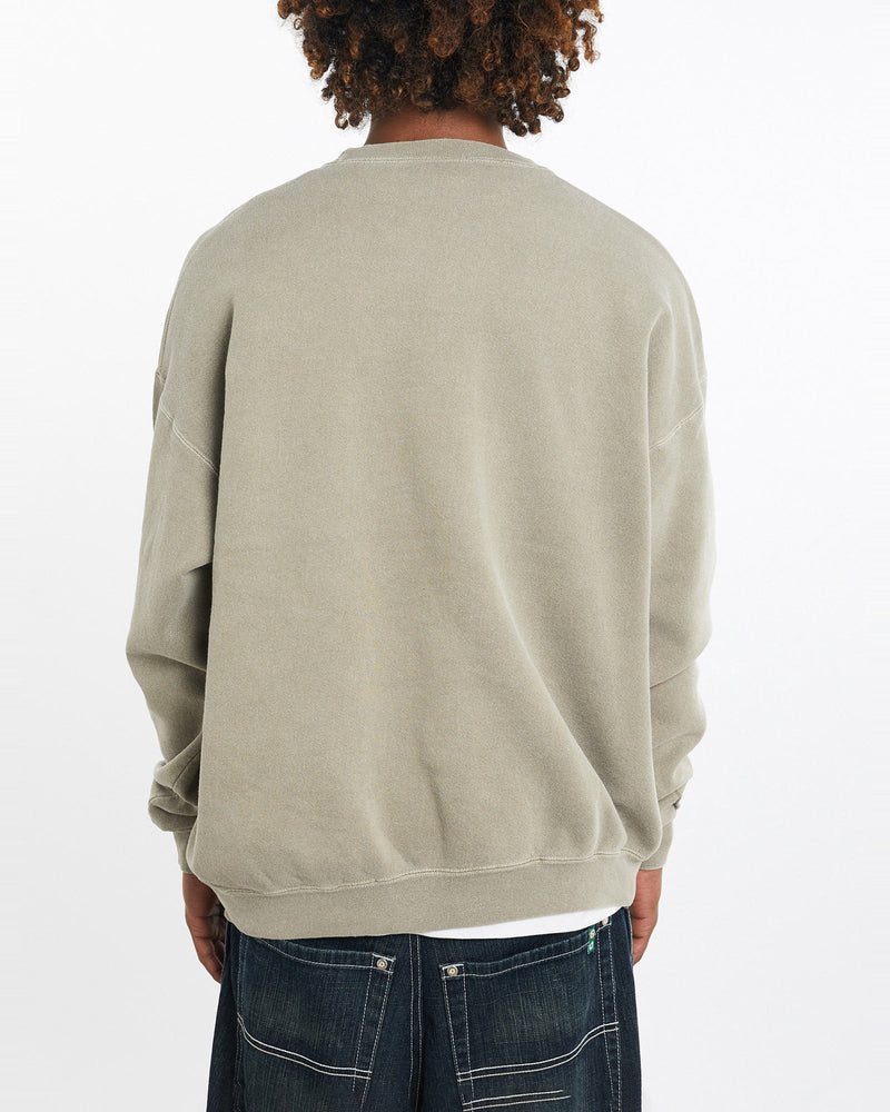 Vintage, 90s, NCAA, Notre, Dame, Fighting, Irish, Sweatshirt, The Real Deal, size large, colour Beige, newtown, sydney, australia, thrift store, opshop, preloved, secondhand, sustainable, retro, antique, 70s, 80s, 90s, 2000s, 00s, fashion, clothing, streetwear, trendy, garment, style, boutique, store, shop, archive, sale, cheap, best, top, Sweats and hoodies