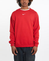 Vintage, 90s, Nike, Sweatshirt, The Real Deal, size large, colour Red, newtown, sydney, australia, thrift store, opshop, preloved, secondhand, sustainable, retro, antique, 70s, 80s, 90s, 2000s, 00s, fashion, clothing, streetwear, trendy, garment, style, boutique, store, shop, archive, sale, cheap, best, top, Sweats and hoodies