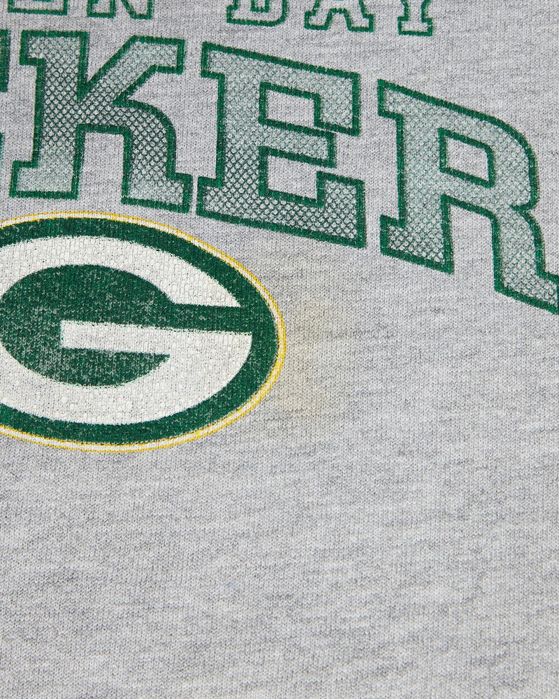 Vintage, NFL, Green, Bay, Packers, Sweatshirt, The Real Deal, size large, colour Grey, newtown, sydney, australia, thrift store, opshop, preloved, secondhand, sustainable, retro, antique, 70s, 80s, 90s, 2000s, 00s, fashion, clothing, streetwear, trendy, garment, style, boutique, store, shop, archive, sale, cheap, best, top, Sweats and hoodies